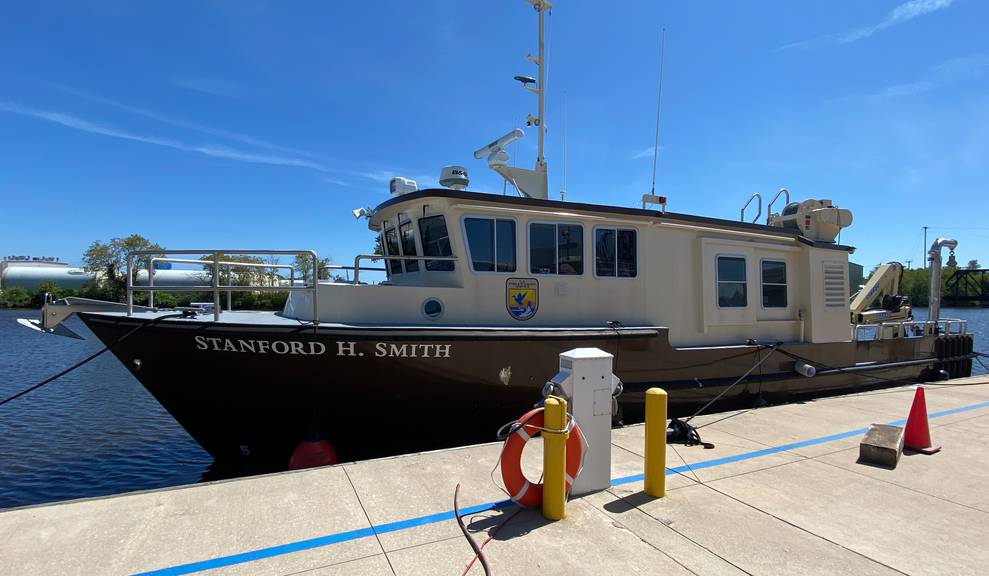 Commercial Vessel Stanford H Smith in for refit