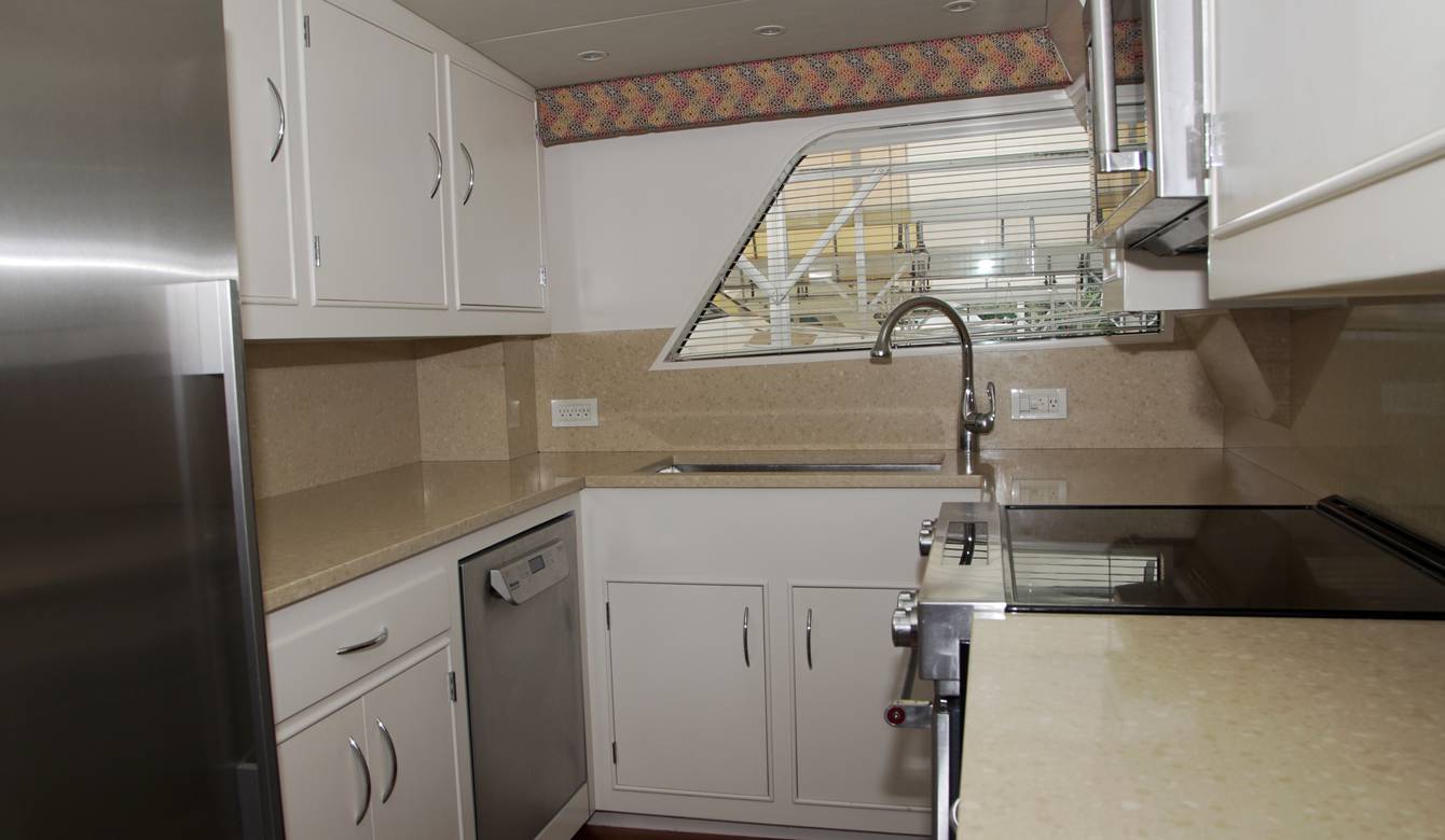 View of kitchen area