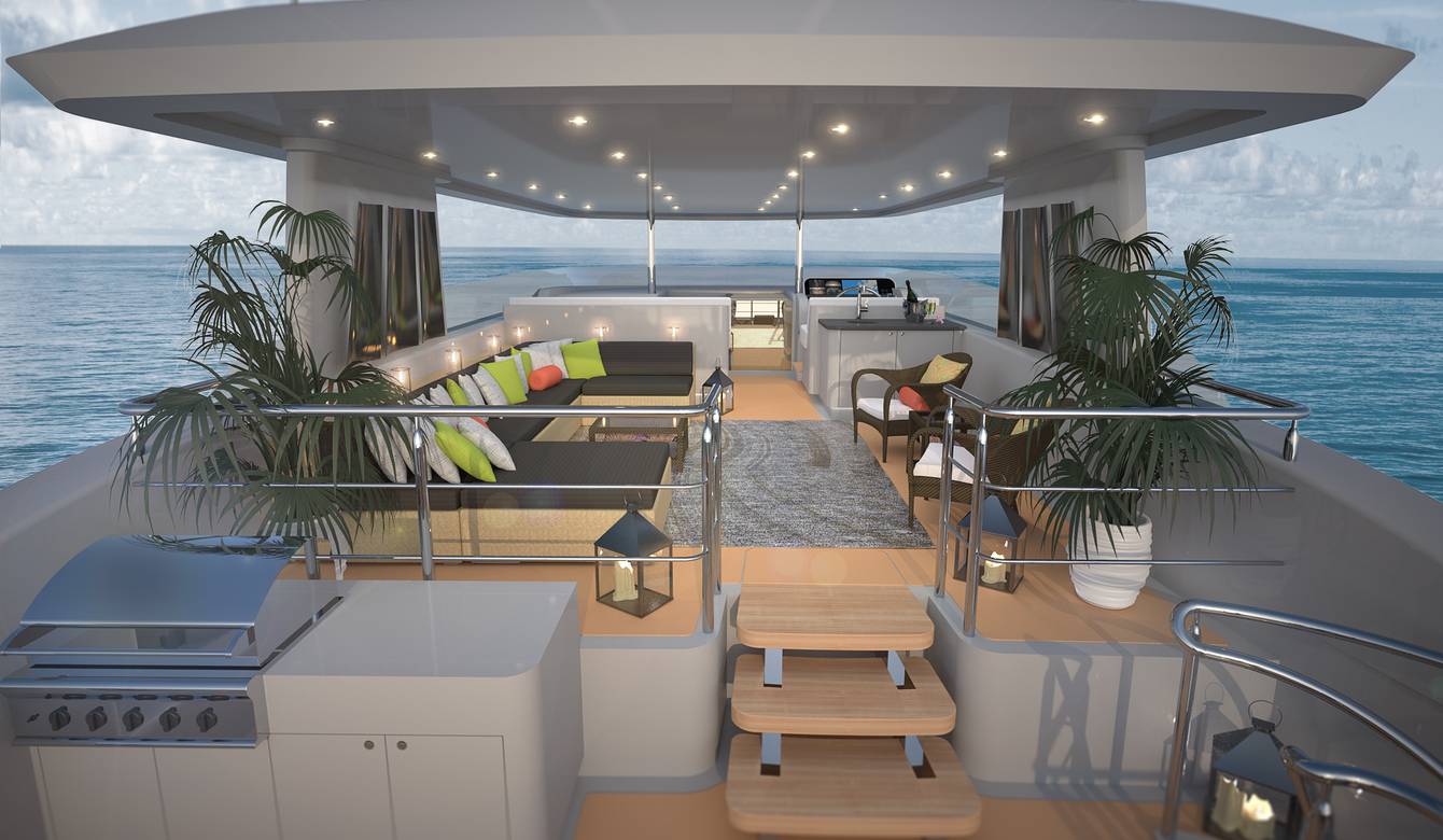 View of rear deck on 115' RPH