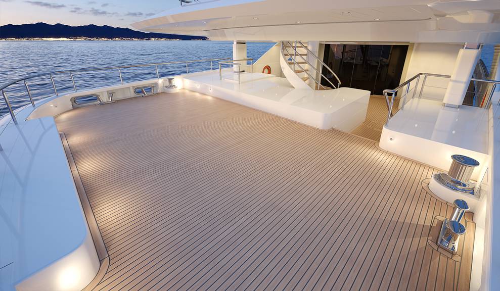 View of rear deck