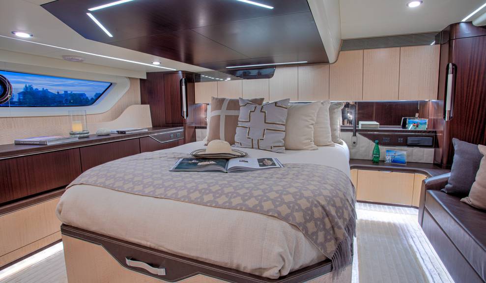View of guest bedroom on 50 Cruiser