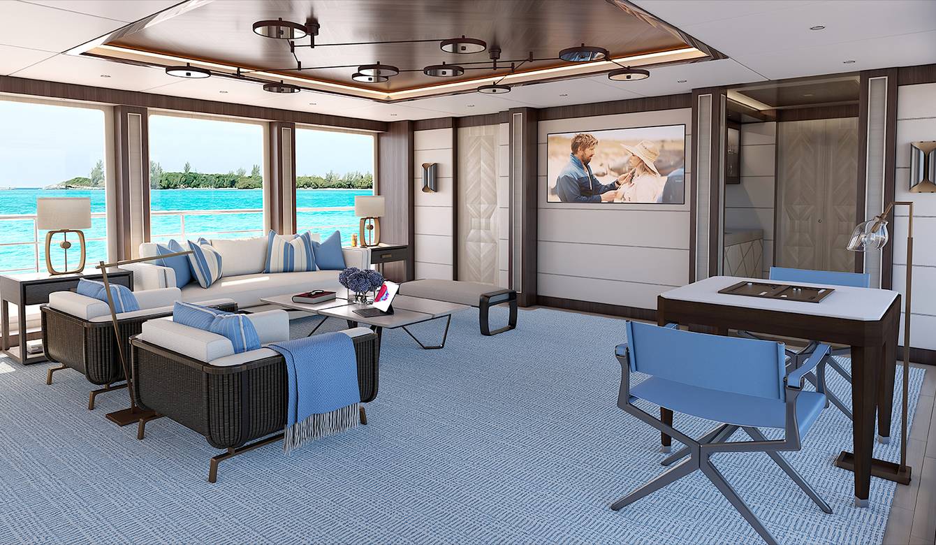 View of interior lounging area