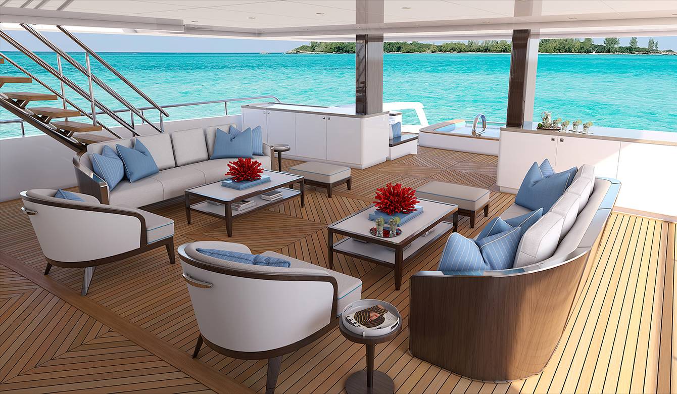 View of exterior lounging area