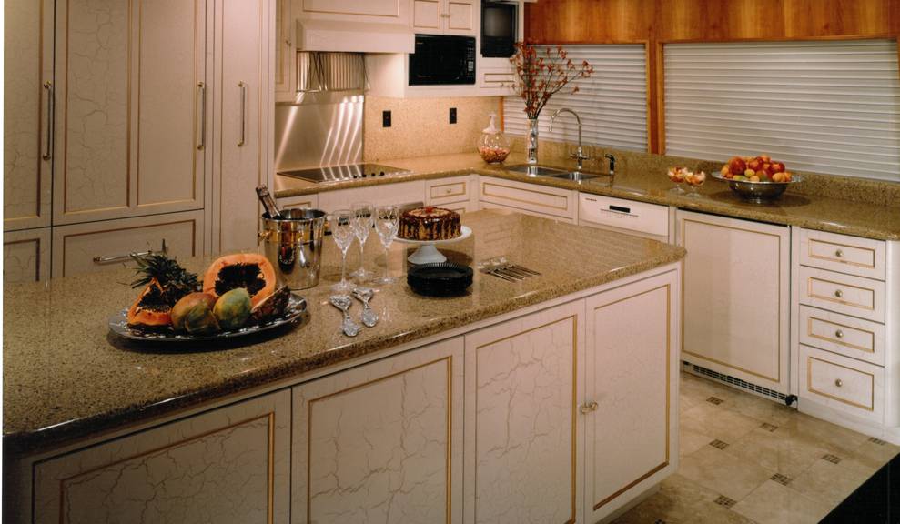 Kitchen area on Lady Grace Marie