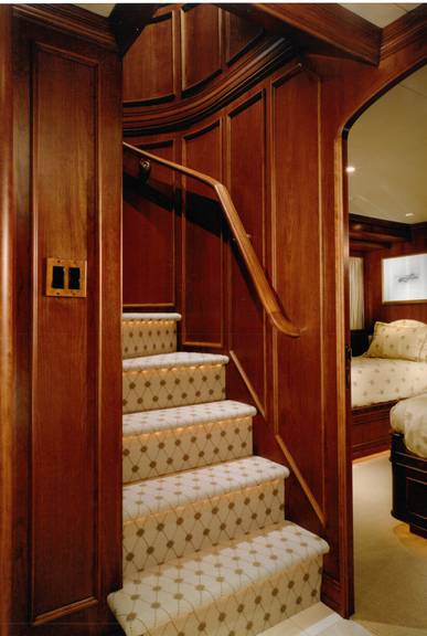 View of interior staircase in Simaron