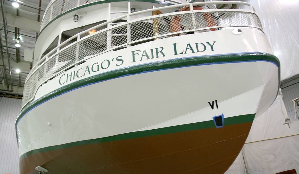 Chicago's Fair Lady in for maintenance