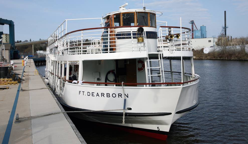 Fort Dearborn in for maintenance