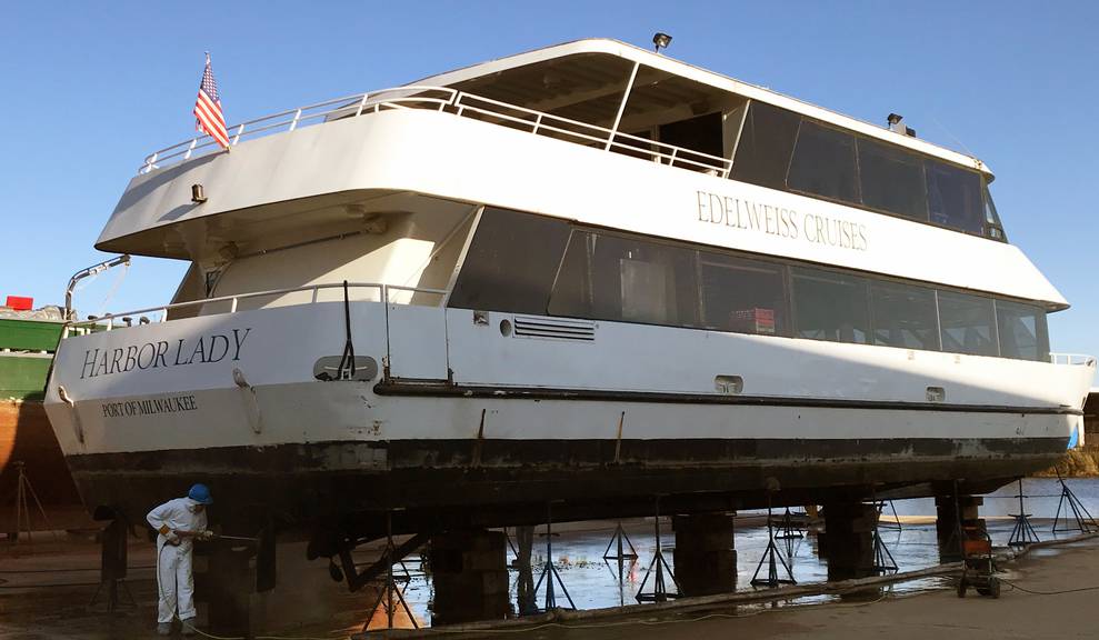 Harbor Lady in for maintenance