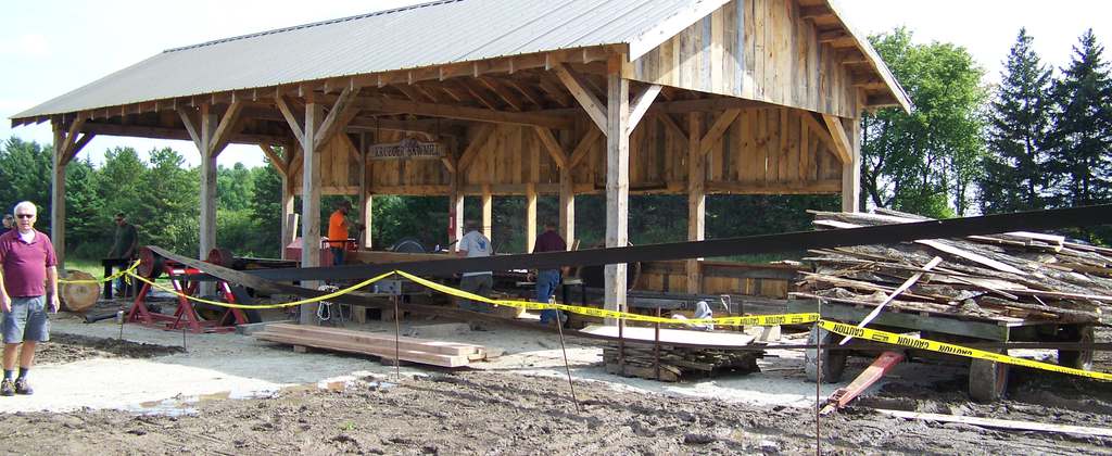 Image of wood used to create sawmill