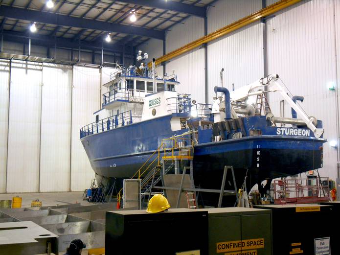 Huron yacht inside for refit